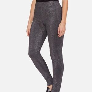 VINCE CAMUTO  Black Metallic Pull On Leggings   Size Medium